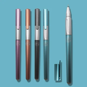 

4Pcs/Set Erasable Washable Handle Erasable Pen Refill Magic Ballpoint Pen 0.38mm Blue Ink School Stationery Office Writing Tools
