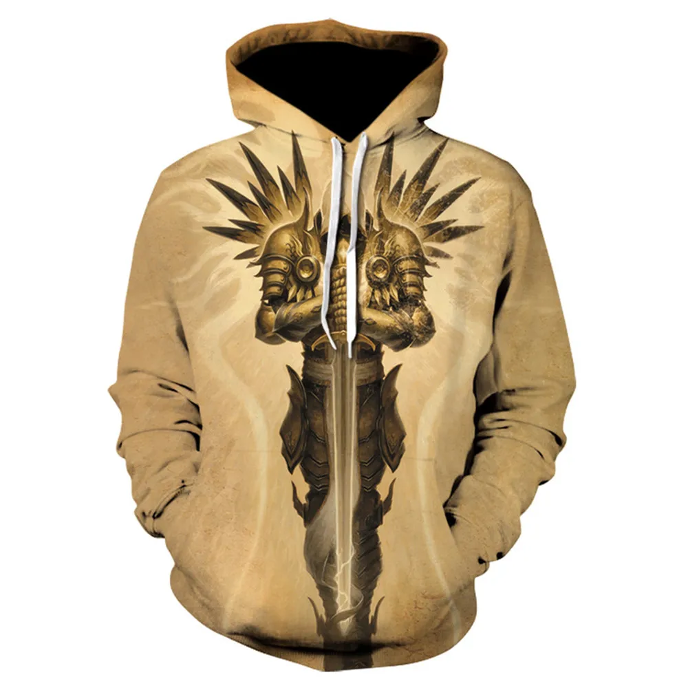 

Fashion Fall Men's Hoodie 3D-Printed Funny Skull Street Wear Harajuku Pullover Hip Hop Jacket Men's Track Suit XXS-6XL