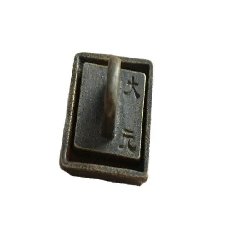 

Chinese Old Copper Bronze Copper Seal And Box Stamp Dayuan Seal