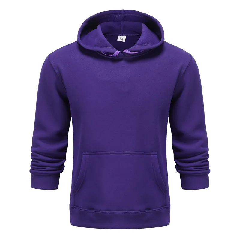 CS-Violet Мужской комплект с капюшоном, утепленные флисовые толстовки+ спортивные штаны,, зимний весенний свитшот, спортивная одежда для мужчин - Цвет: CS-Violet