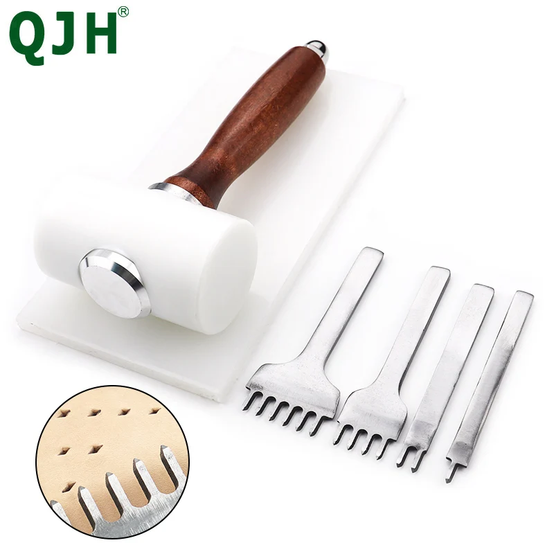 3/4/5/6mm Tool Kit Spacing Punch For Leather Hole Punches Lacing Stitching Sewing DIY Craft Tools 1/2/4/6 Pron | Дом и сад