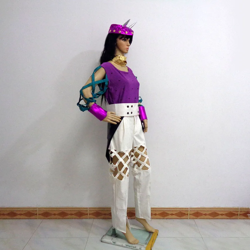 Jojo's Bizarre Adventure Narciso Anasui Female Style Sex Reversion Cosplay  Costume Halloween Uniform Outfit Customize Any Size - Cosplay Costumes -  AliExpress