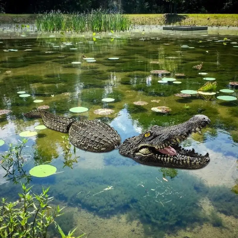 Плавающая крокодиловая голова имитация водной приманки реалистичный крокодил