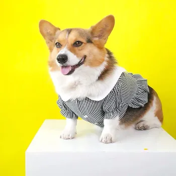 

Fashion Pet Dog Spring Summer Shirt Clothes Small Medium Puppy Dogs Clothing Corgi Schnauzer Shiba Inu Pug Dress Costumes YHC38