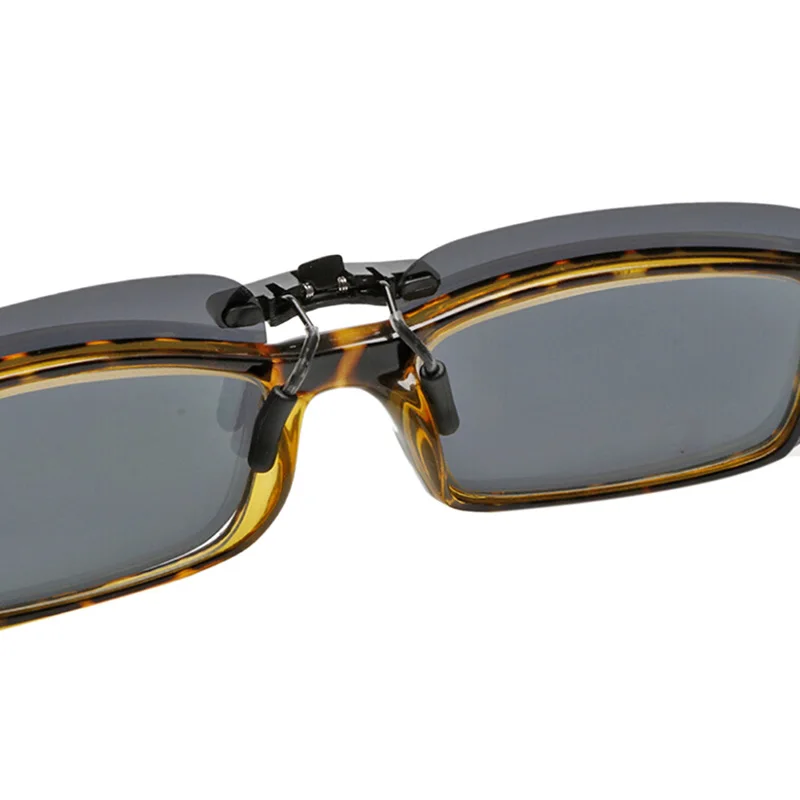 Hot 1pc Unisex Polarized Clip On Driving Glasses Sunglasses Day Vision UV400 Lens Driving Night Vision Riding Sunglasses Clip