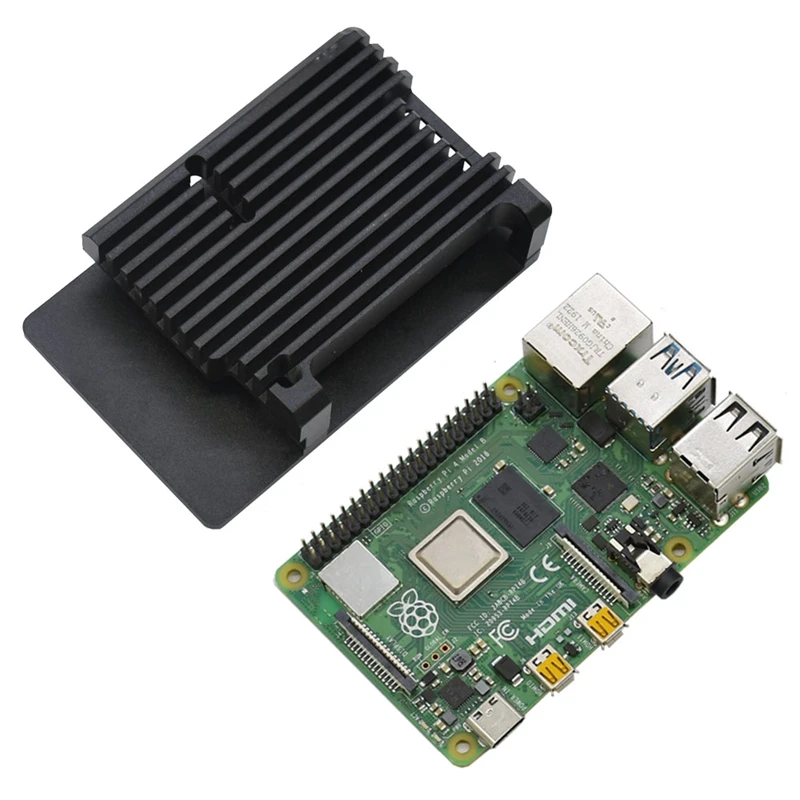  for Raspberry Pi 4 Model B 4GB RAM Support 2.4 / 5.0 GHz WIFI Bluetooth 5.0 with Aluminum CNC Alloy