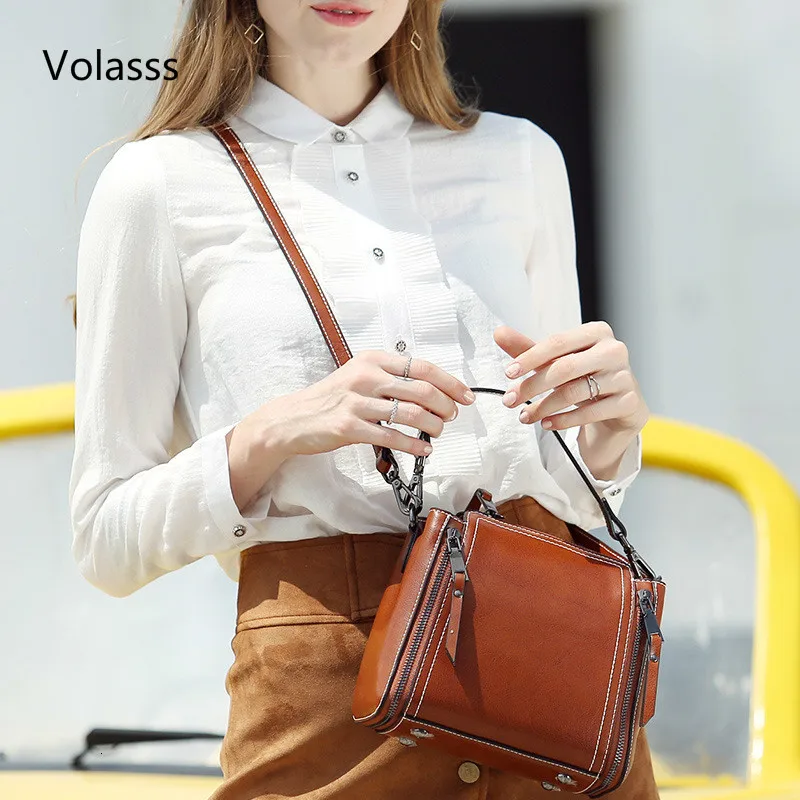 

2019New Genuine Leather Bags Ladies Hand Bags For Women Shoulder Handbags Womens Messenger Crossbody Bag Feminina Handbag bolsos