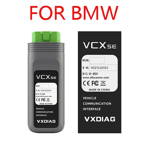 VXDIAG VCX SE для bmw лучше, чем ICOM A2+ B+ C ICOM OBD2 сканер автомобильный диагностический инструмент ECU программирование MVCI с D-PDU API wifi - Цвет: For BMW no HDD