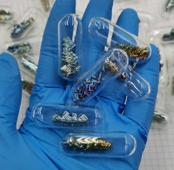 

Rainbow Bismuth Crystals Metal Mineral Specimen