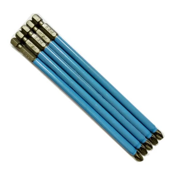 

5x Electric Screwdriver Bits 1/4\" Hex Shanks Rotary Drivers Anti-slip Magnetic