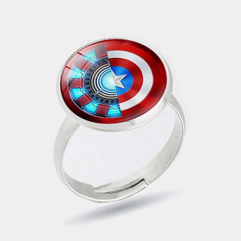 Мода Marvel кольцо Мстителей аниме связанные Америка Капитан символы нержавеющая