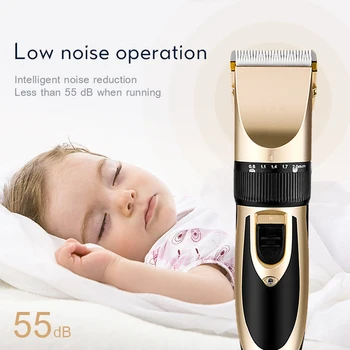 

Professional Hair Clippers Barber Haircut Ceramic Blade Rechargeable Trimmer Adjustable Cordless Edge for Men Cutting Machine