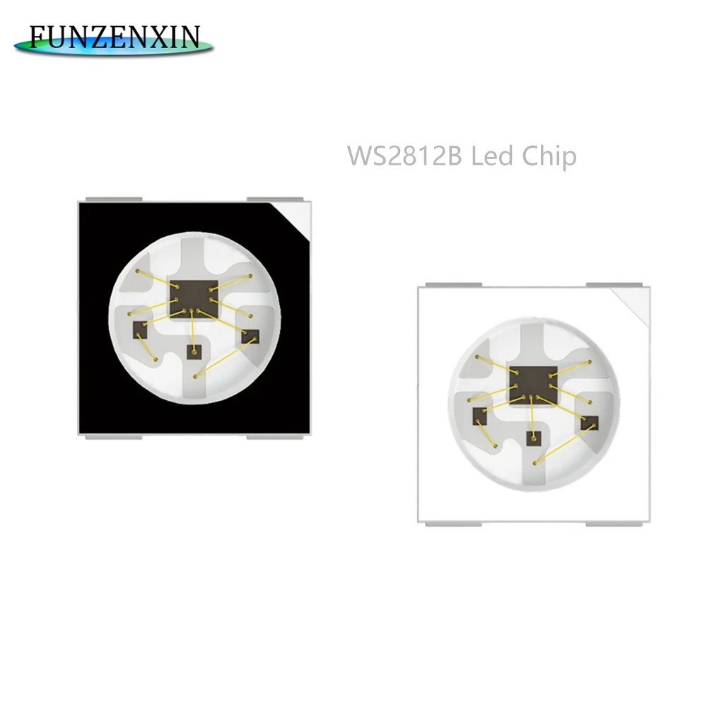 5 ~ 1000 шт . WS2812 WS2812B Светодиодные полосы чип черный / белый версия (4Pin) RGB Smart WS2811 IC