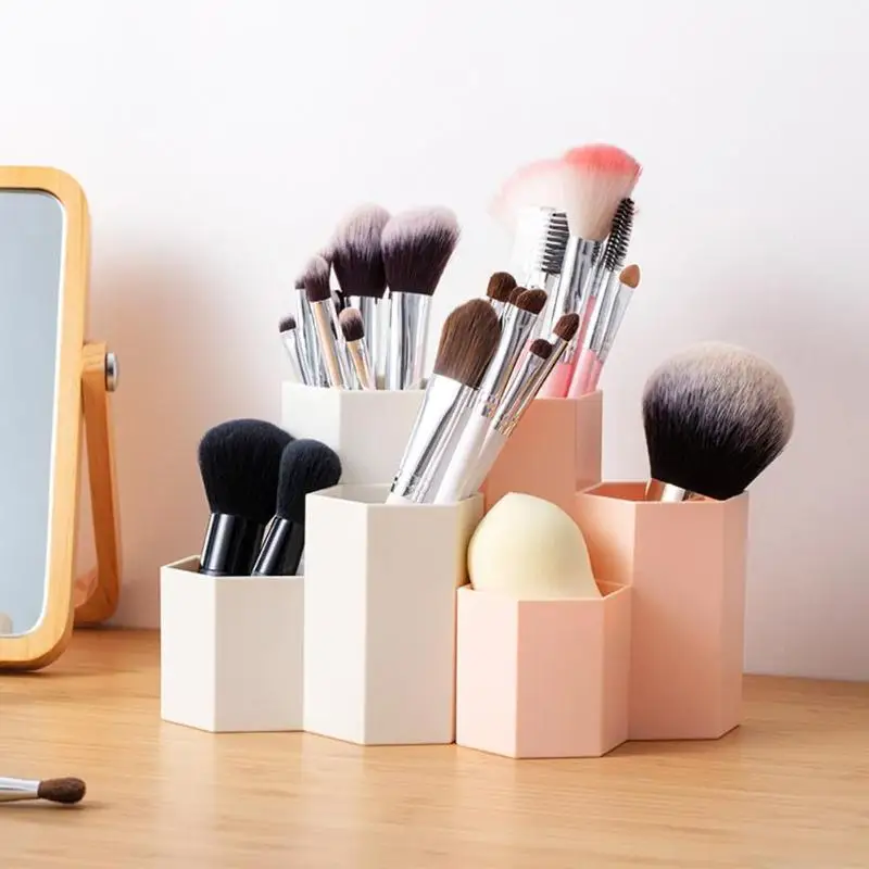 3 Lattices Makeup Brush Holder Storage Box Table Organizer Makeup Nail Polish Cosmetics Box Pen Holder Make Up Tools Kit 3 Lattices Makeup Brush Holder Storage Box Table Organizer Makeup Nail Polish Cosmetics Box Pen Holder Make Up Tools Kit