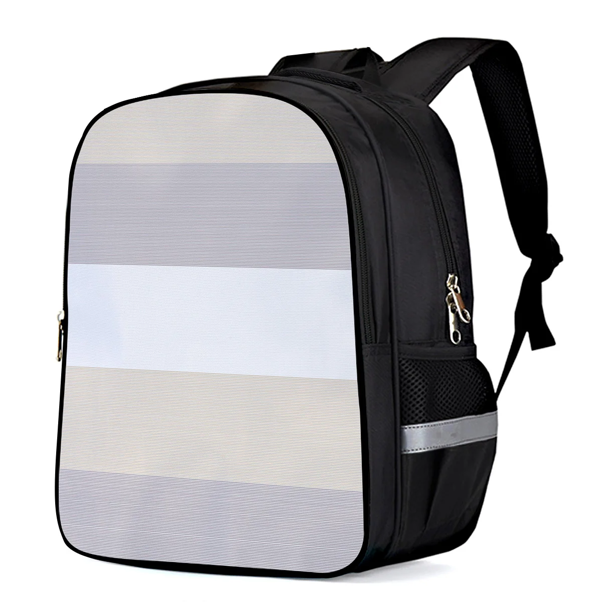 В тонкую полоску в виде геометрических фигур линия рюкзак детские школьные сумки