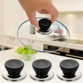 

Universal Pan Pot Lid Cover Kitchen Cookware Replacement Lid Cover Hand Grip Knob Handle Cover Kitchen Replace Tool