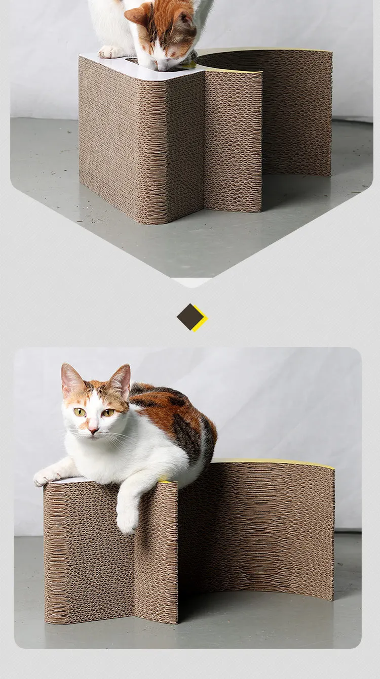 39X33X23 см Кот гофрированный бумажный скребок для доски котенок Когтеточка коврик игрушки для кошек картонный скребок M6077
