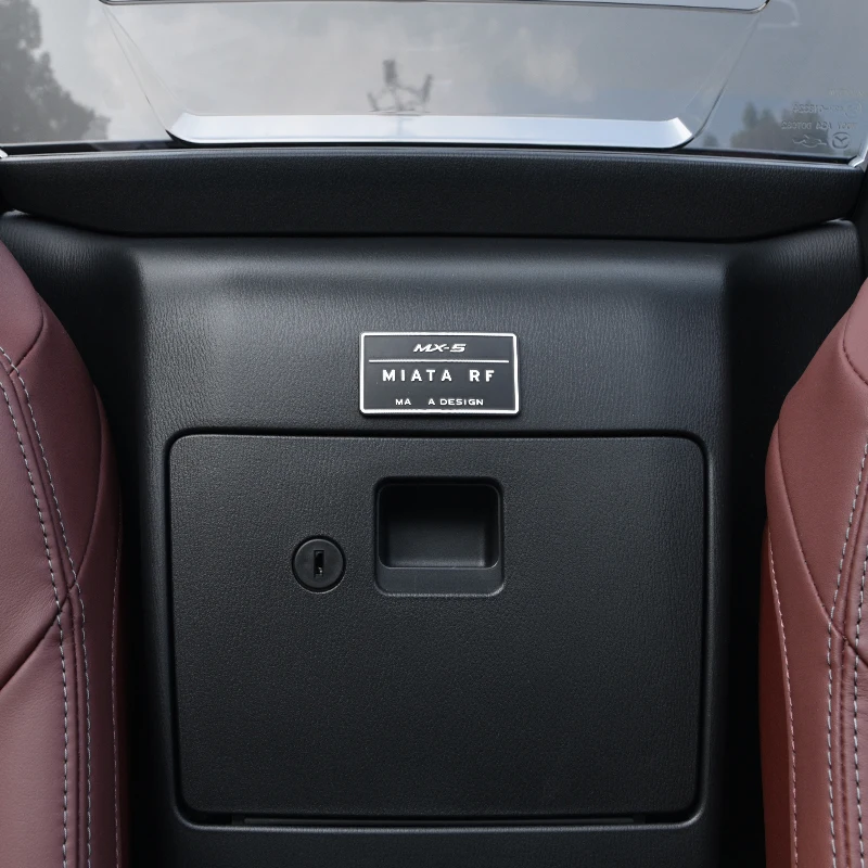 알루미늄 3D 스티커 디자인 로고 자동차 수리 액세서리 인테리어 장식 Mazda MX5 RF ND 용 금속 스티커를 부담없이 붙여 넣습니다.