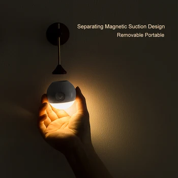 

Smart Night Light USB Lamp with Motion Sensor Infrared Induction LEDs Stick-On Wall Light Removable Night Lamp for Hallway