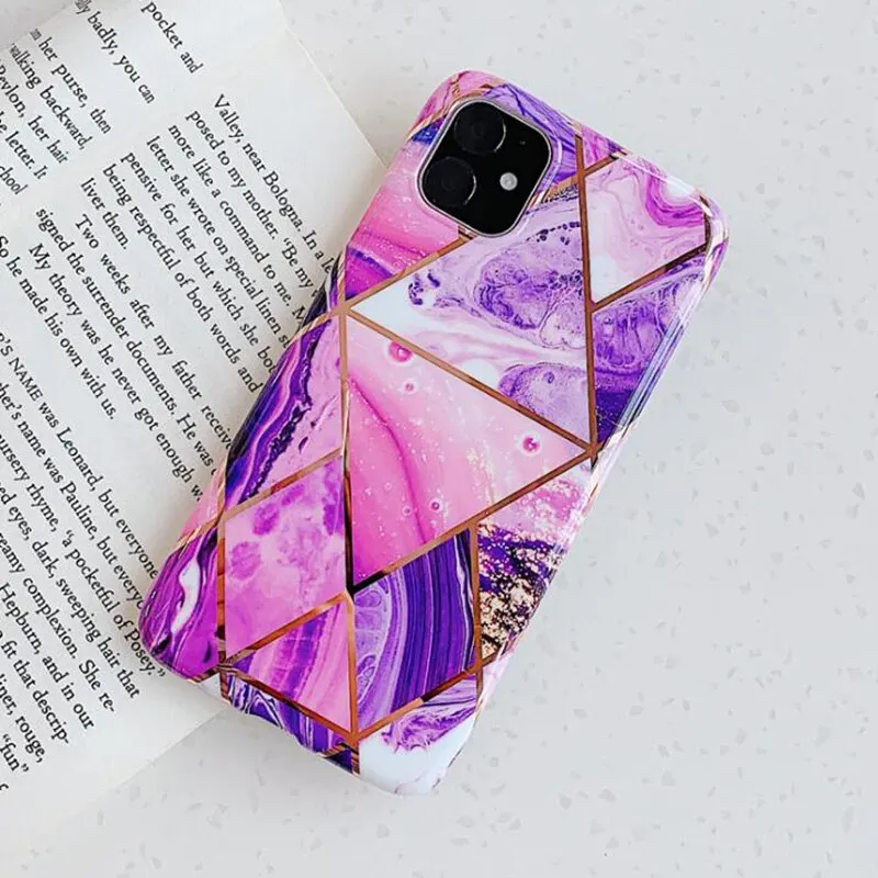 TPU Silicone Geometry Pattern Protective Phone Case For iPhone 11 Pro Max