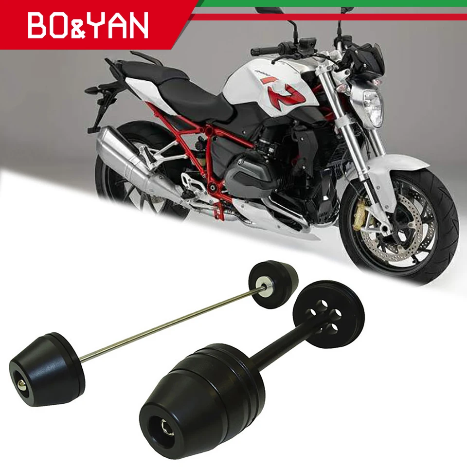 

For BMW R1200R LC R1200RS LC R1200RT LC 2014-2018 Motorcycle Front and Rear Wheel Fork Axle Sliders Cap Crash Protector