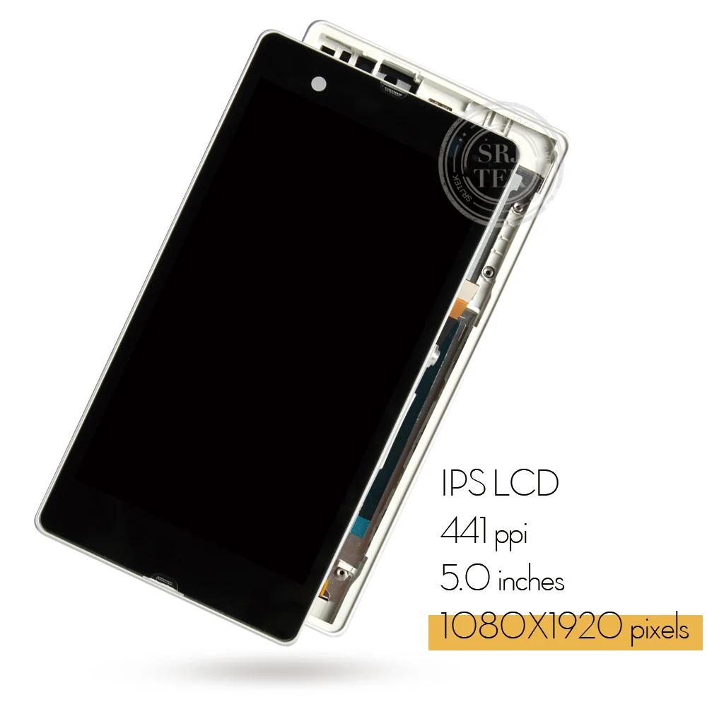 Дисплей для SONY Xperia Z lcd сенсорный экран дигитайзер с рамкой для SONY Xperia Z lcd L36H C6603 C6602 замена экрана