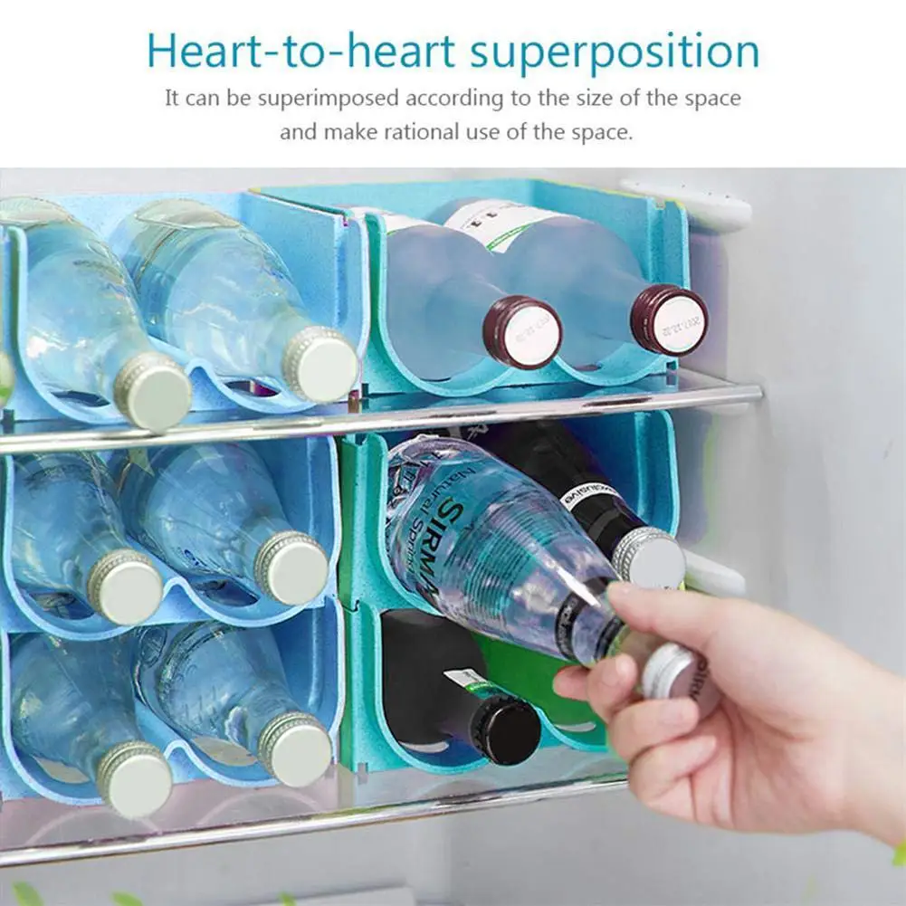 

Refrigerator Drawer Beverage Storage Box Can Dispenser Cans Anti-fall Storage Rack Glass Beer Bottle Rack Drink Storage Holder