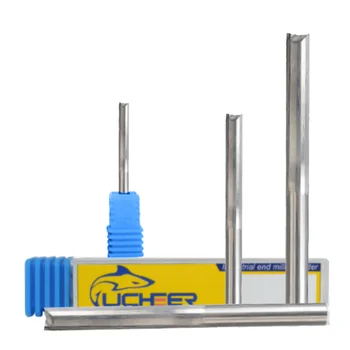 

UCHEER 1pc 8mm Two Flutes Straight router bits for wood CNC Straight Engraving Cutters Carbide End mill Tools
