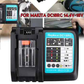 

18V Li-Ion Battery Charger 3A Charging Current For Makita DC18RA DC18RC Safety Power tool Universal USB Charger