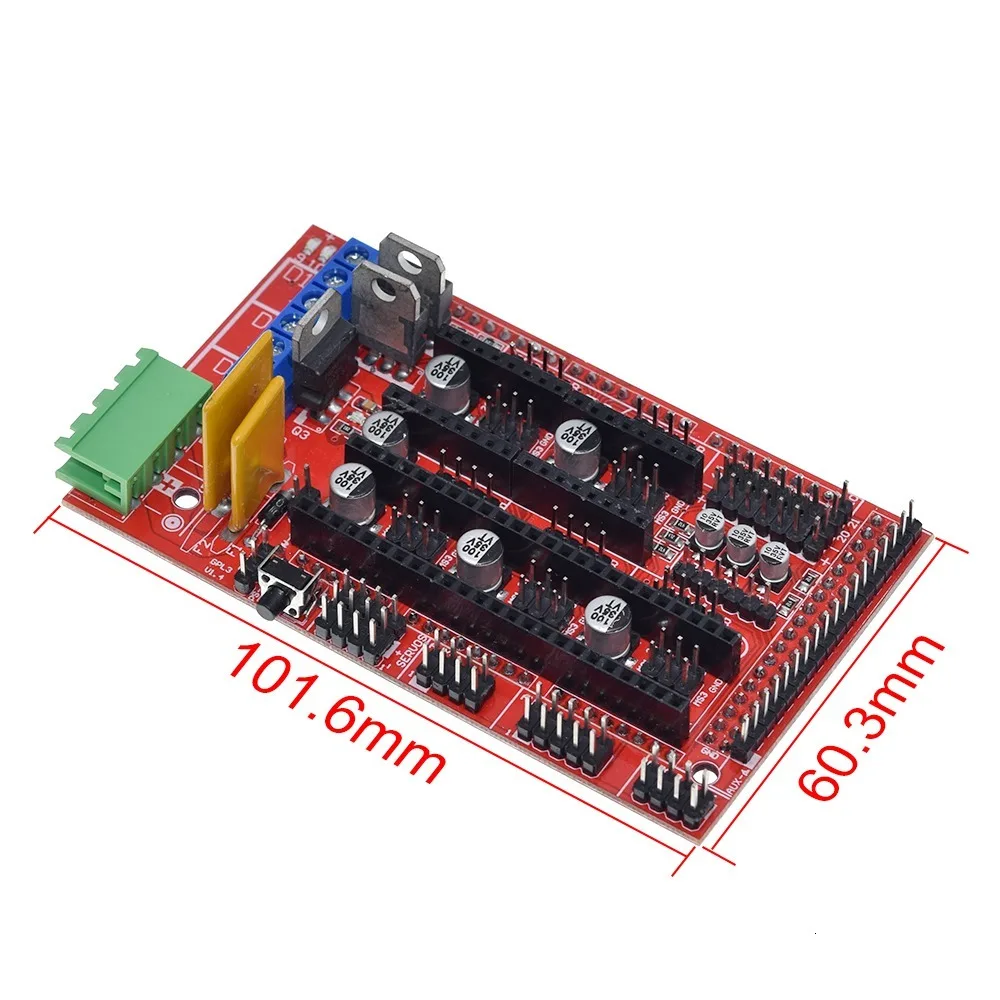 1 шт. RAMPS 1,4 3D панель управления принтером Reprap MendelPrusa для Arduino