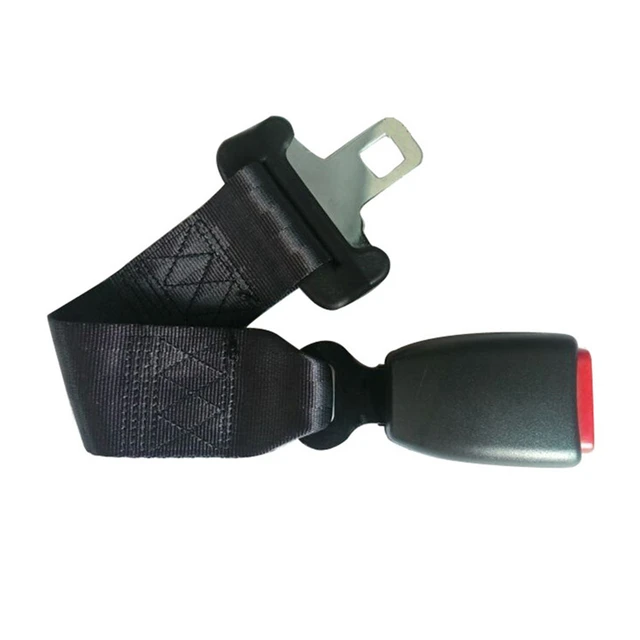 35cm Car Seat Seatbelt Extender Adjustable Safety Belt Extension 25MM Buckle  Black - AliExpress