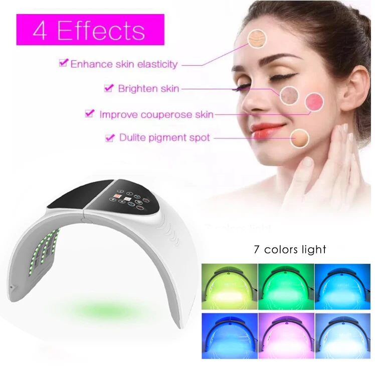  2019 best selling foldable 7 colors vertical PDT / pdt machine / pdt led acne therapy machine facto