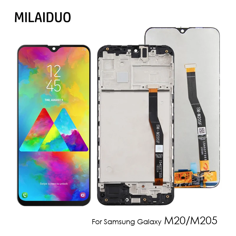 ЖК дисплей TFT для Samsung Galaxy M20 2019 M205F сменный сенсорный экран с цифровым
