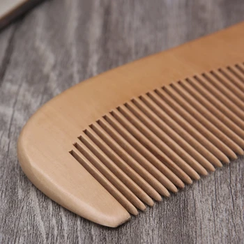 

Mahogany Wooden Comb Anti-static Portable Makeup Comb Health Handmade Hair Comb 896D