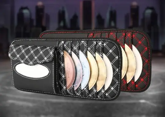Disk CD DVD Holder Sun Visor Storage Tissue Box Auto Car Organizer Cover Case Wallet Clip Truck | Автомобили и мотоциклы