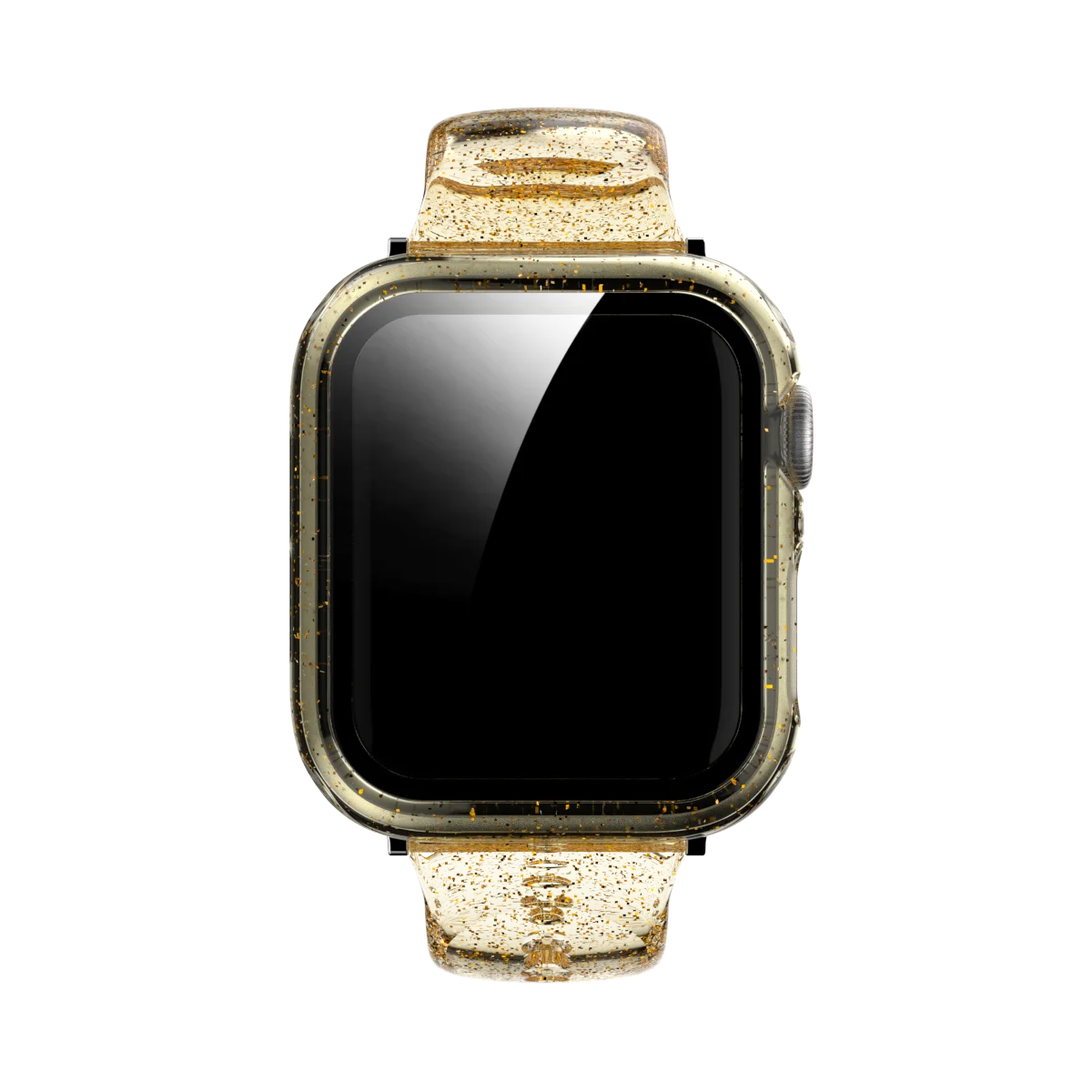 글리터 워치 스트랩 및 케이스, 애플 워치 밴드, 여성용 실리콘 워치 밴드, 40mm, 44mm, SE 6, 5, 4, 3 팔찌, 42mm, 38mm