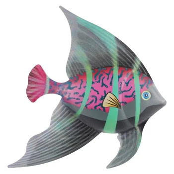 

1 Pc Metal Fish Decor Iron Lifelike Stylish Hanging Decoration for Home