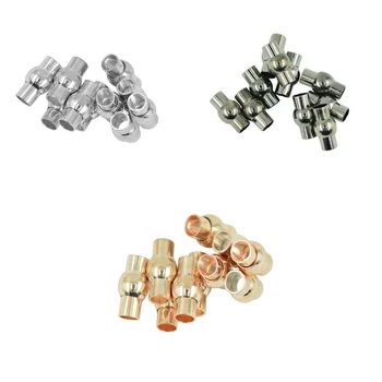 

30 Set 5mm Magnetic Clasps For Round Leather Cords Kumihimo Jewelry Findings