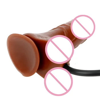 OLO Realistic Penis Huge Inflatable Dildo Sex Toys For Women Sex Products Anal Plug Suction Cup Pump Big Butt Plug 3
