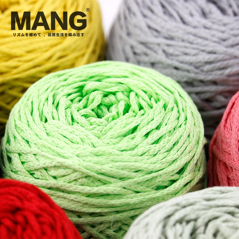 MANG 50 г 1 шт. Высококачественная плоская металлическая пряжа хлопчатобумажная