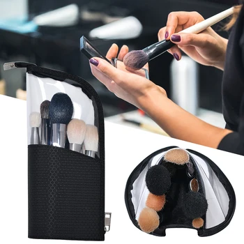 

Dust-proof Makeup Brush Holder Pouch with Sufficient Durability and Ruggedness Waterproof Travel Cosmetics Storage Case