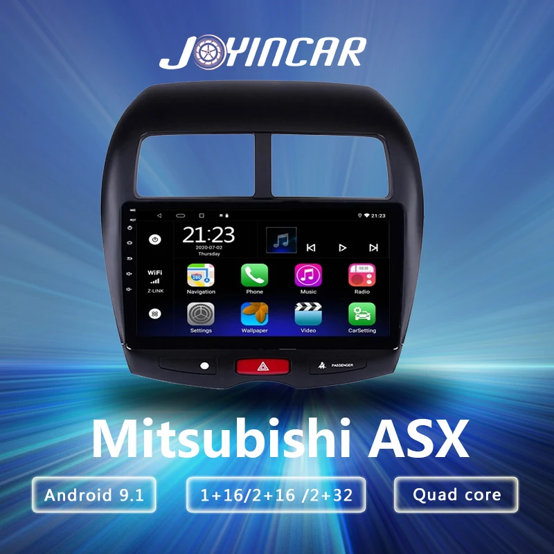 2 ГБ + 32 DVD GPS din Android 9 0 автомобильное радио мультимедийный видеоплеер для Mitsubishi ASX