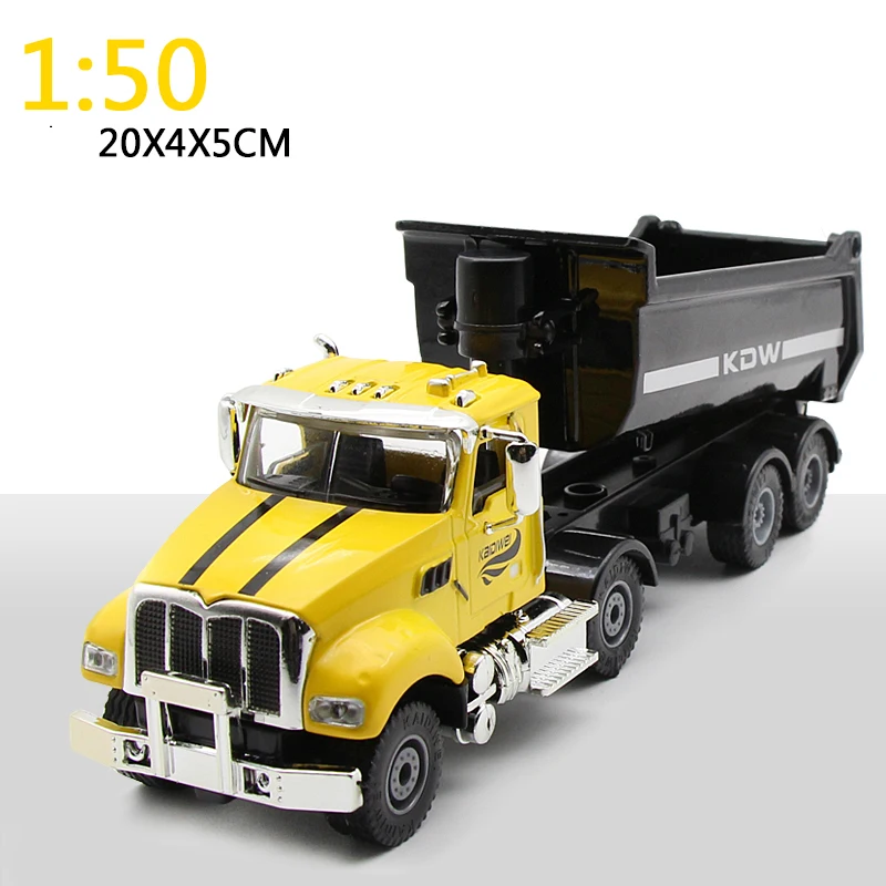 

1:50 Simulation Toy Car Die-Casting Alloy Model Engineering Dump Truck Boy Girl Toy Gift Collection Festival Plastic Plaything