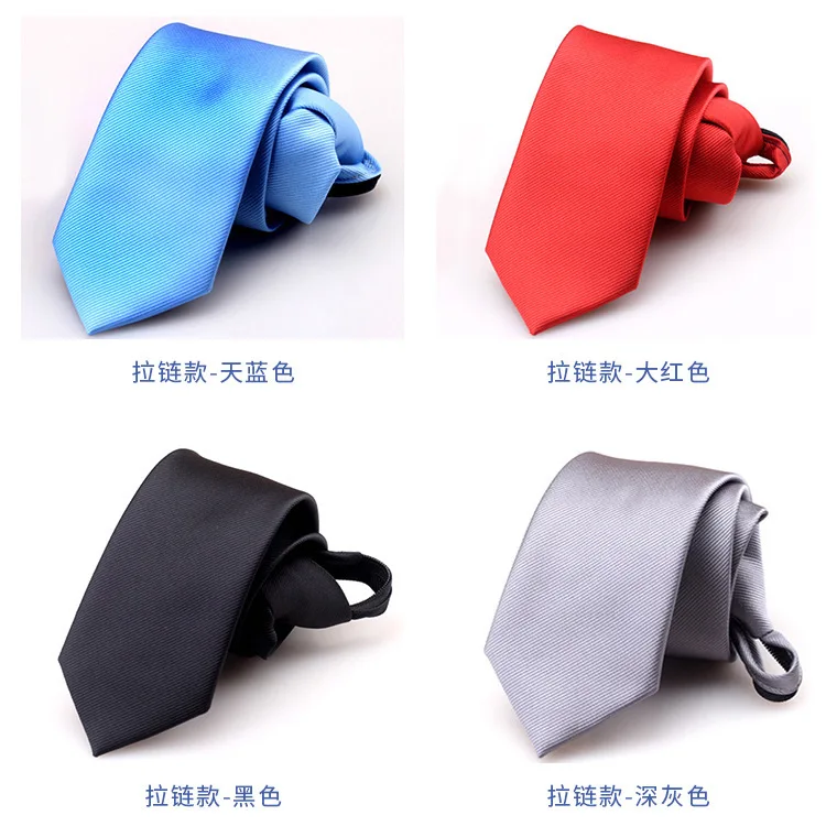 Linbaiway ленивые галстуки для мужчин деловой галстук на молнии шейный черный