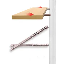  10PCS New Floating Shelf Bracket Hidden Bracket Wall Mounted Bracket Invisible Nail Fixed Bracket Partition Hidden Shelf Bracket 