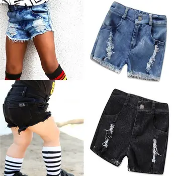 

Baby Girl Shorts Denim Hole Shorts Summer Beach Shorts Toddler Kids Boys Shorts Pants Trousers 0-5Years