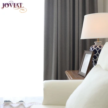 

Curtains For Living Room Curtains For Bedroom Imitation Cotton Modern Home Decoration Nordic Style Polyester Blackout Curtains