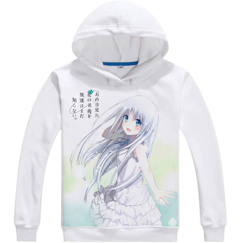 Аниме Anohana The Flower We Saw That Day Honma Meiko пуловер с принтом костюмы капюшоном свитшоты