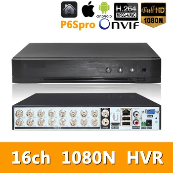 

5in1 16ch*1080N AHD HVR Surveillance Security CCTV Video Recorder HybridDVR For1080P/720P Analog AHD CVI TVI IP camera P6SPRO
