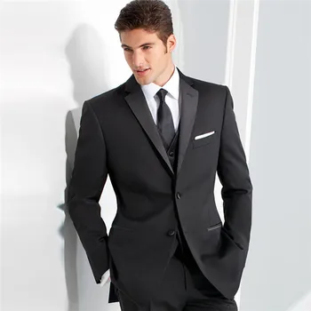 

Classic Formal Slim Men Suits 3Pieces Tailor Made Grooms Groomsmen Wedding Tuxedos Business Office Suit (Jacket+Pants+Vest)